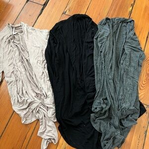 Set of three Open Front Long Sleeve Cardigans for Nursing​